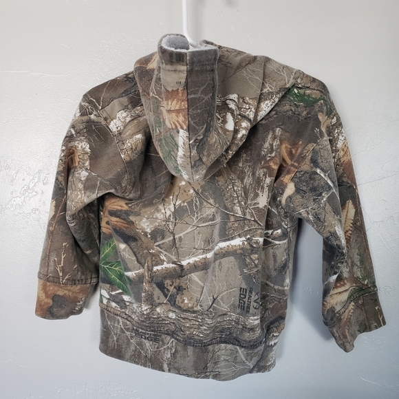 King's Camo Toddler Boy 2T Real Tree Camo Jacket Hooded Full Zip - Picture 2 of 5